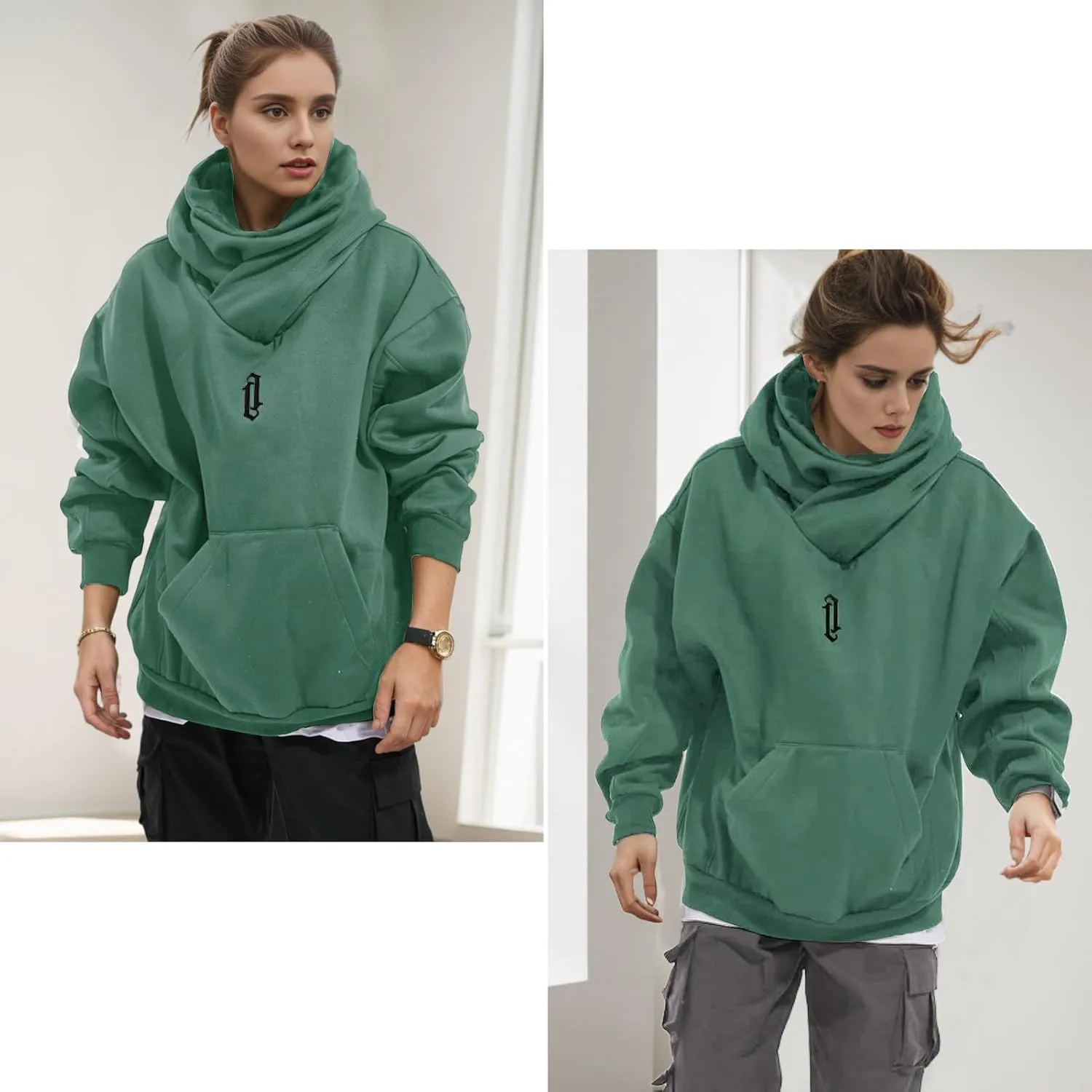 Men's Long Sleeve Fleece Hoodie Lightweight Hip Hop Soft Cotton Pullover Unisex Casual Hooded Sweatshirts