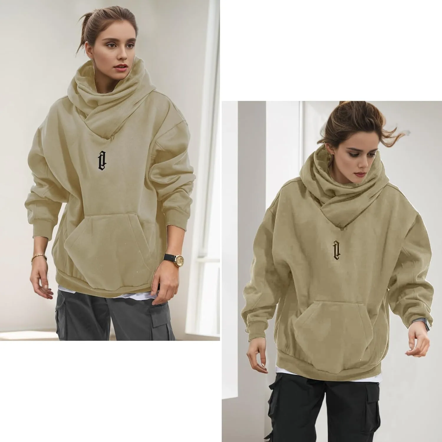 Men's Long Sleeve Fleece Hoodie Lightweight Hip Hop Soft Cotton Pullover Unisex Casual Hooded Sweatshirts
