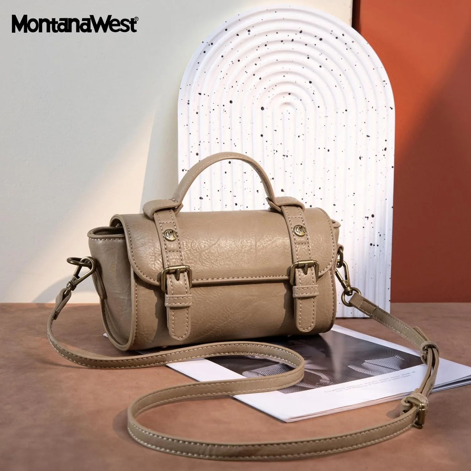 Montana West Small Satchel Bag Messenger Purses Vintage Crossbody Bag for Women