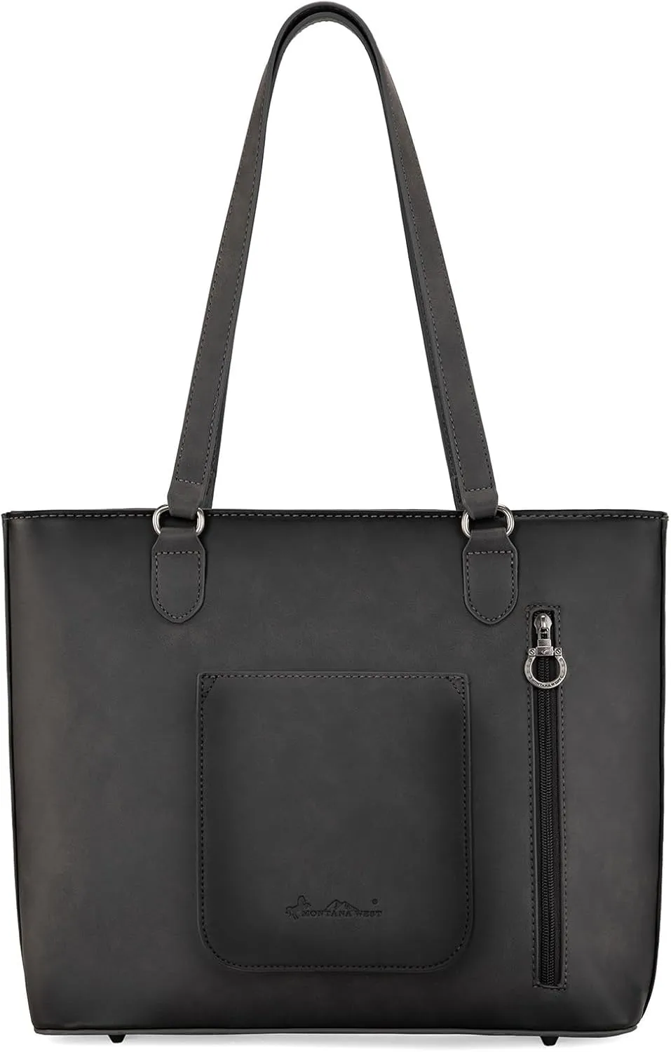 Montana West Western Two-Tone Large Tote Bag for Women Vintage Top Handle Ladies Shoulder Bags