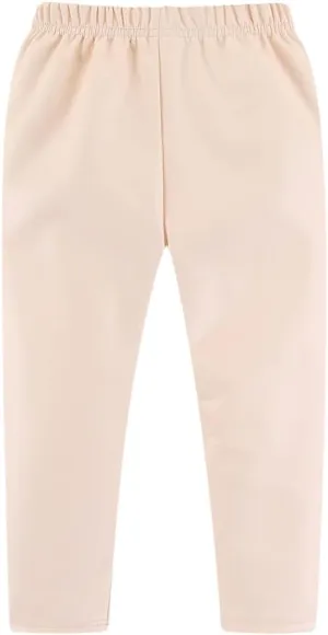 Mud Kingdom Little Girls Warm Pants Faux Leather Fleece Lined