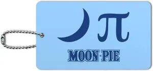 Nerdy Moon Pi MoonPie Luggage Card Suitcase Carry-On ID Tag