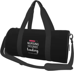 Nursing Degree Loading Future Nurse Convertible Garment Bag with Shoulder Strap, Carry on Garment Duffel Bag for Men Women - Rolling Foldable for Travel Luggage Bags (Black)
