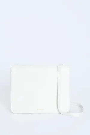 Off-White Leather Preowned Crossbody Bag
