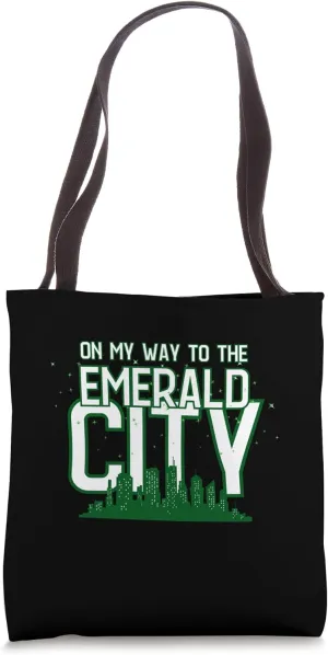 On My Way To The Emerald-City - Graphic Wiz Casual Tees Tote Bag