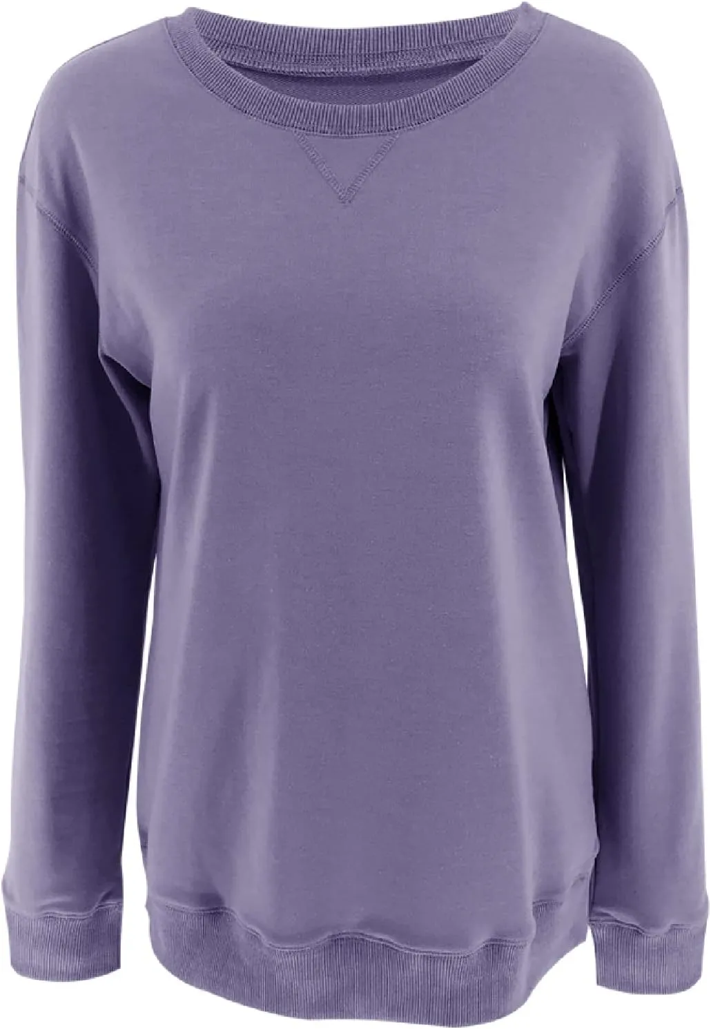 Orchidays Womens Casual Crewneck Sweatshirts Long Sleeve Cute Tunic Tops Loose Fitting Pullovers