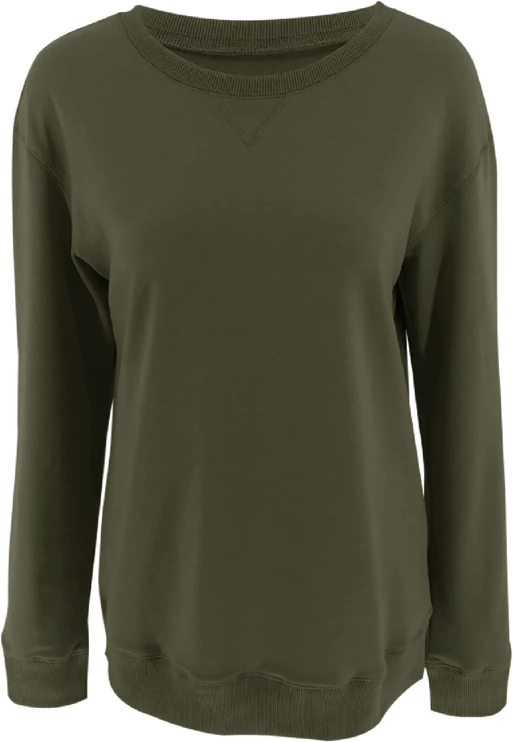 Orchidays Womens Casual Crewneck Sweatshirts Long Sleeve Cute Tunic Tops Loose Fitting Pullovers