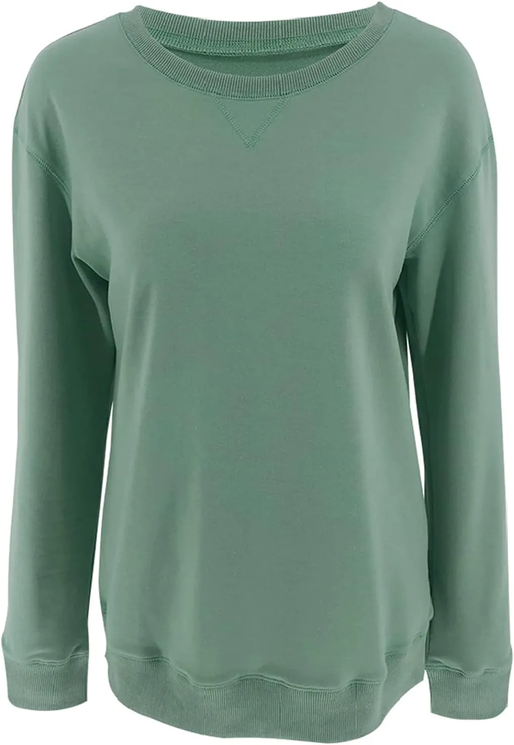 Orchidays Womens Casual Crewneck Sweatshirts Long Sleeve Cute Tunic Tops Loose Fitting Pullovers