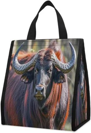 Outdoor Cooler Bags, Cow Printed Cooler Bag, Insulated Tote Bag, Grocery Tote Bag