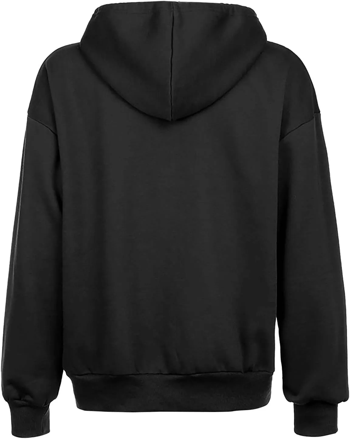 Oversized Zip Up Hoodies for Women Casual Drawstring Teen Girl Y2K Sweatshirts Long Sleeve Fall Jackets With Pockets