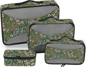 Packing Cubes for Travel 4 Set Suitcase Organizer Travel Cubes for Luggage Packing Cuves Floral