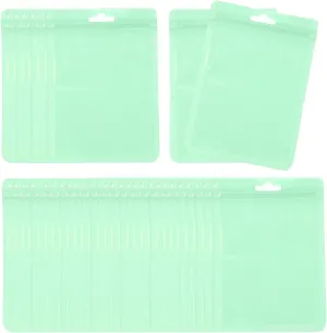 PATIKIL Jewelry Anti Oxidation Bag, 100 Pcs PVC Jewelry Anti Tarnish Storage Zipper Bags for Packaging Jewelry, Earrings, Rings, Necklaces, 4 x 6 Inch, Green