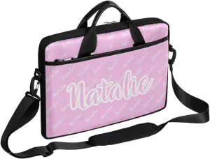 Personalized Name Laptop Bag Case Briefcases for Man Woman, Custom Computer Cases for Laptops, Tablet Shoulder Bag