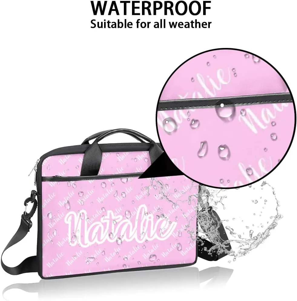 Personalized Name Laptop Bag Case Briefcases for Man Woman, Custom Computer Cases for Laptops, Tablet Shoulder Bag