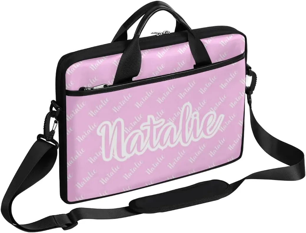 Personalized Name Laptop Bag Case Briefcases for Man Woman, Custom Computer Cases for Laptops, Tablet Shoulder Bag
