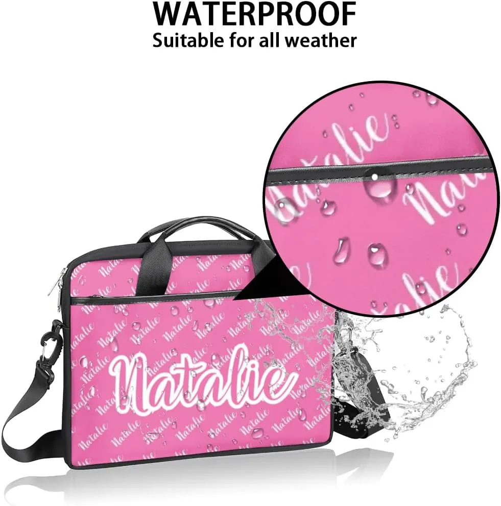 Personalized Name Laptop Bag Case Briefcases for Man Woman, Custom Computer Cases for Laptops, Tablet Shoulder Bag