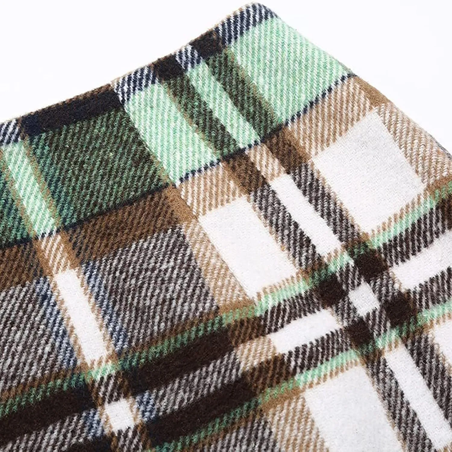 Plaid Skirts for Women Fall High Waisted Wool Bodycon Mini Skirt Casual Trendy Tweed Pencil Skirt A Line Skirt