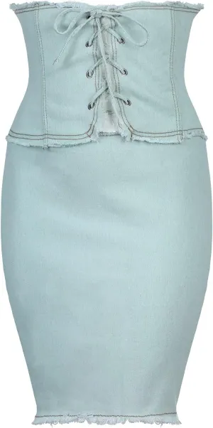 Pleated Tennis Skirts for Women Women's Skirt Bodycon Denim Mini Skirt High Waisted Jean Skirts Fringed Frayed