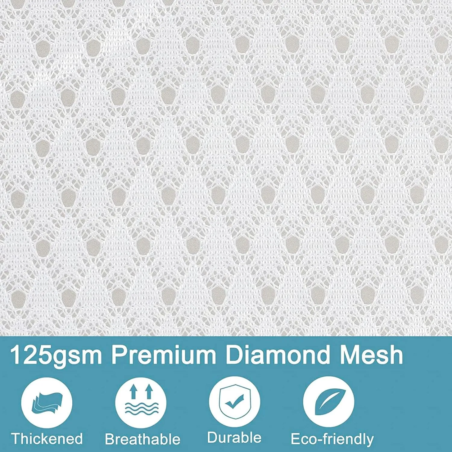 Polecasa Premium 125g Diamond Mesh Laundry Bags with Sturdy Zipper for Delicates - 3 Pack Durable Laundry Wash Bags - Protect Clothes in Washing Machine - 1 Large, 1 Medium, 1 Small