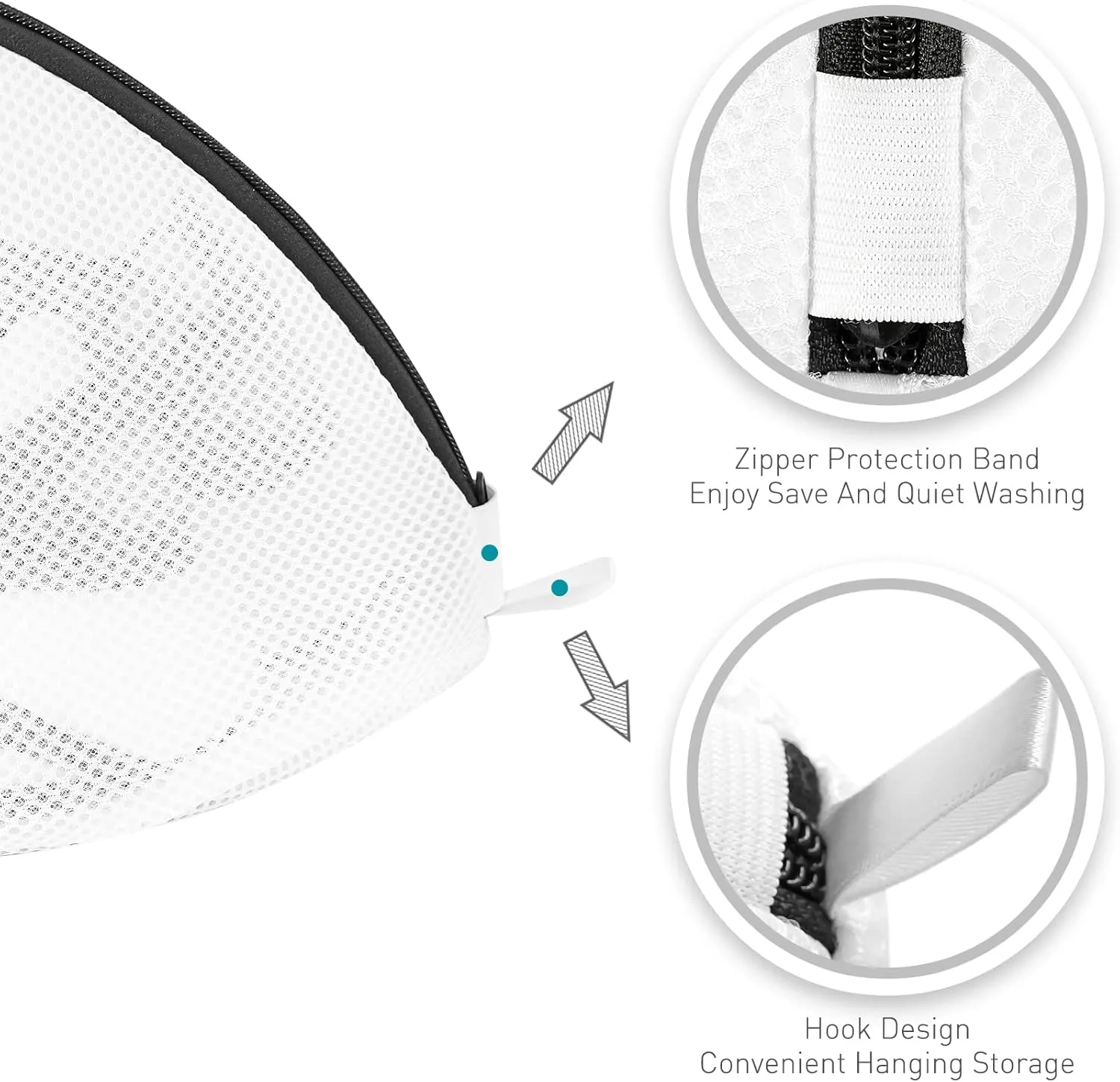 Premium Laundry Mesh Bag for Shoes or Sneaker, Multi Protection Wash Laundry Net With Durable Zipper Laundry Bag for Travel - 2 Set14x7.8x7.8 Inches