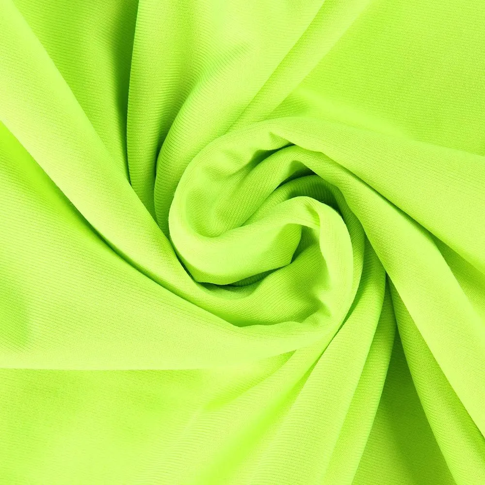 PRIMODA Women's Sexy Neon Asymmetrical Spaghetti Strap Dress Deep V-Neck Sleeveless Bodycon Midi Club Dress