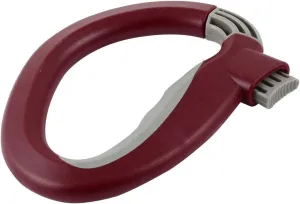Qtqgoitem Plastic D Shape Bags Locks Carrying Grip Handle Red Gray (model: b37 47a 1f7 669 10f)
