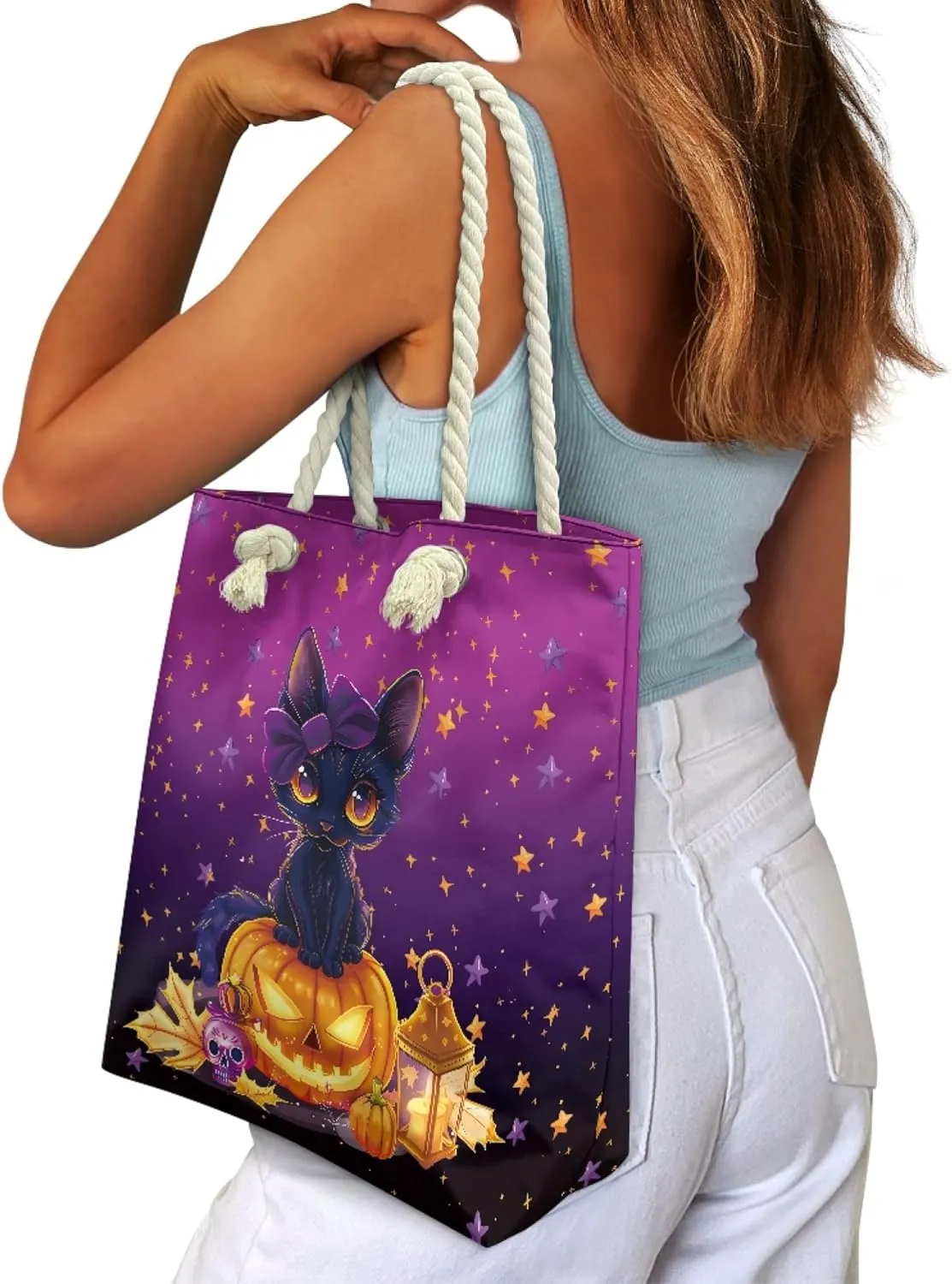Reusable Grocery Bags Zippered Tote Bags for Women Large Capacity Beach Bag for Travel