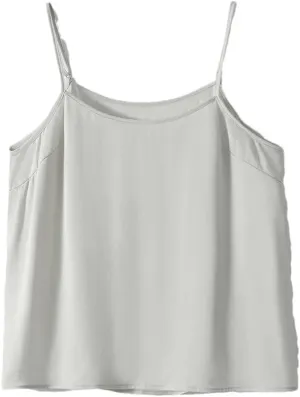 Rfmfkkg Women Silk Camisole Sleeveless V Neck Solid Spaghetti Straps Camis Tank Tops