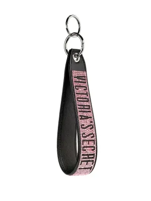 Rhinestone Logo Wristlet Strap