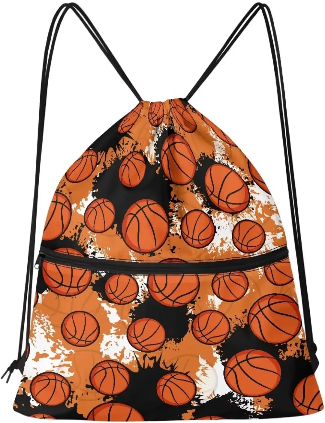 Rnyleeg Basketball Drawstring Backpack for Men Boys Portable Sports Gym Bag Lightweight Athletic Bag for Grandson Birthday Gifts