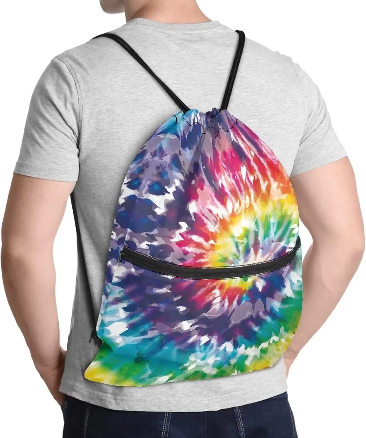 Rnyleeg Beach Theme Drawstring Backpack Bags Gym Cinch Tote Sackpack Sack Bulk String Bag Backpack Storage Bag for Party Gym Sports Shopping