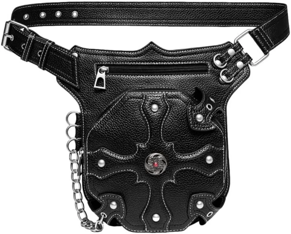 Ro Rox Festival Hip Holster Bag Cross Body Percival Faux Leather Gothic
