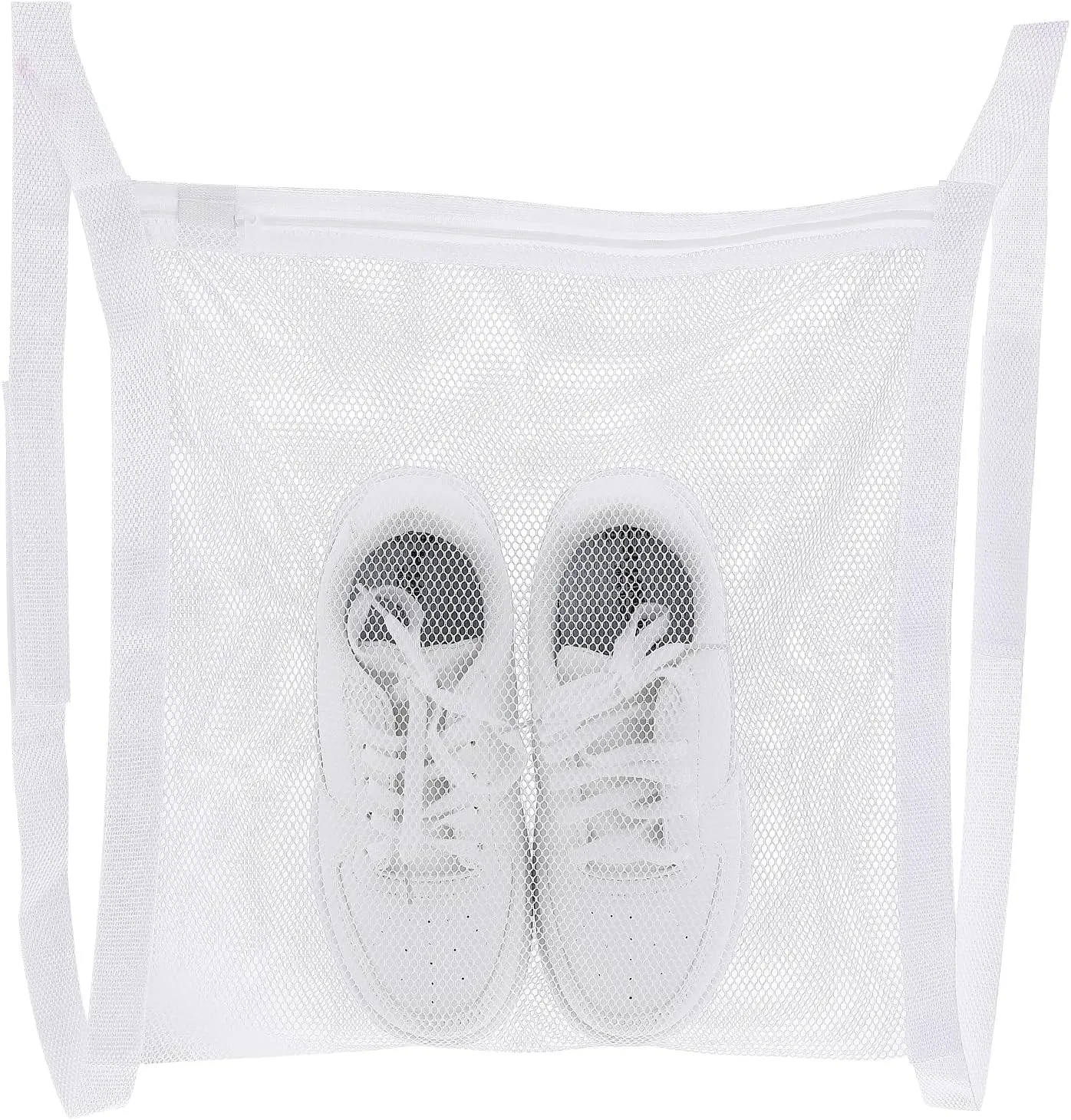Shoe Washing Machine Bag Laundry Shoe Bag Mesh Laundry Bag Sneaker Dry Bag with Strap And Zipper Sneaker Laundry Dryer Bag for Clothing Shoes Reusable Bag Tool Laundry Accessories 16.3 x15.9 Inch