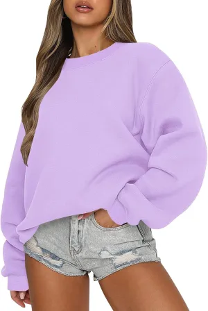 slqdgmryz Oversized Crewneck Sweatshirt Women Fall Cute Sweatshirts Loose Fit College Hoodies Y2K Long Sleeve Shirts
