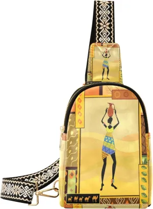 Small Sling Bag Waist Packs Leather Crossbody Packs Chest Bag Bottle Woman for Women Travel Belt Purse