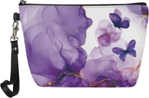 Snowman Make Up Bag Makeup Travel Bag Organizer Christmas Gifts for Women Small Cosmetic Bag for Teen Girls Waterproof Toiletry Bag, Red