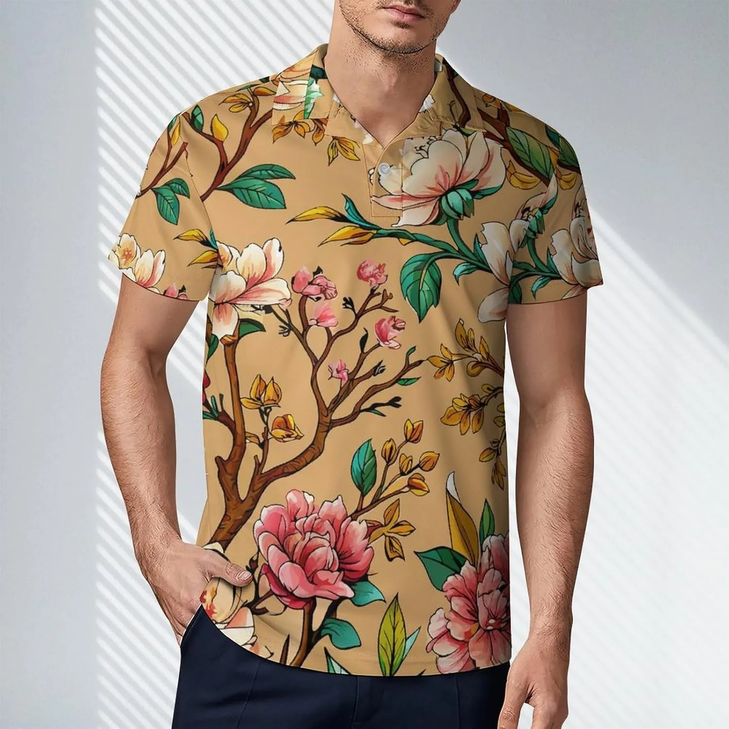Soccer Balls Men's Short Sleeve Polo Shirts Regular-Fit Quick-Dry Casual Golf T-Shirts Summer Pullover Tennis T-Shirt Tops