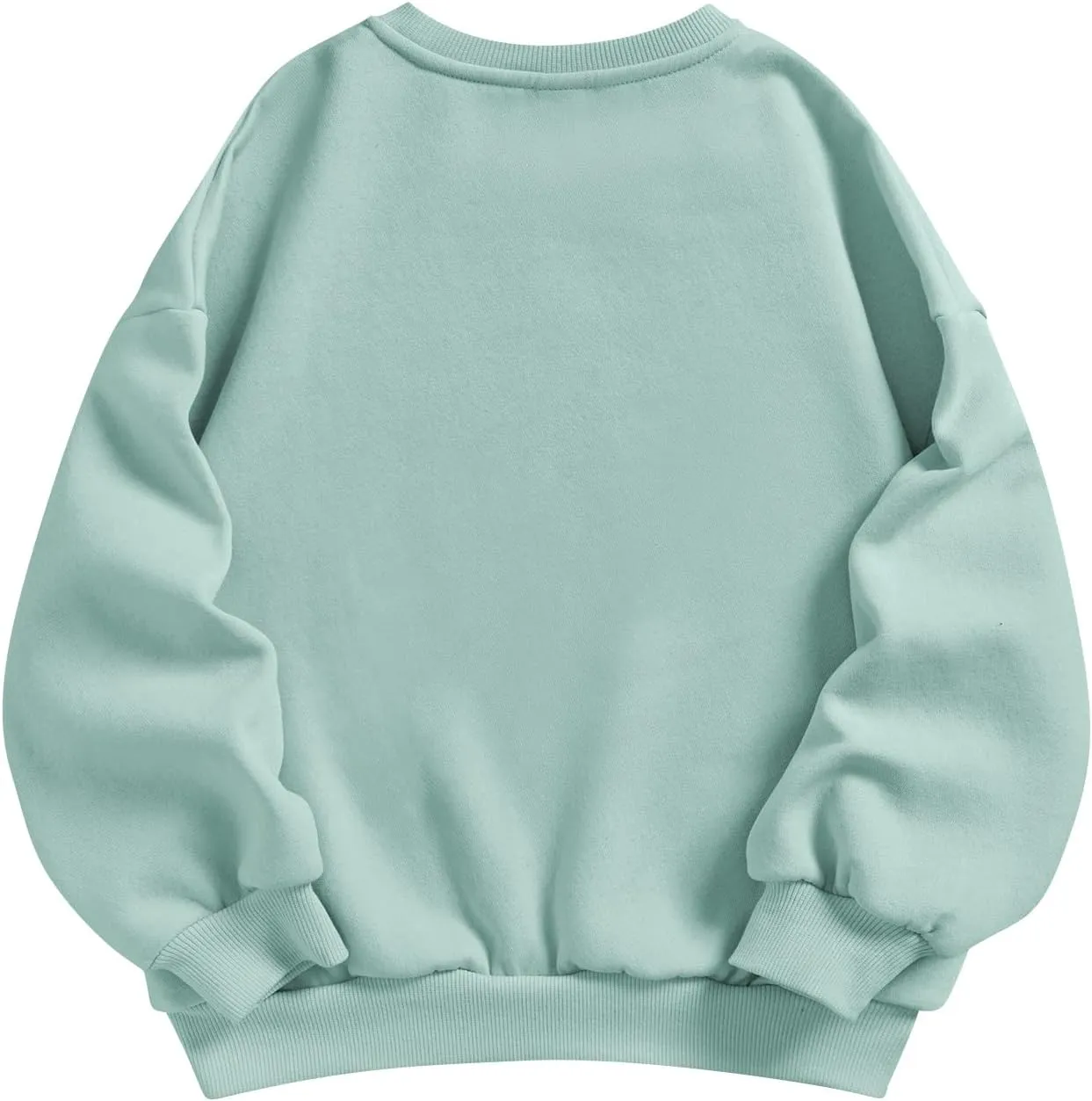 SOLY HUX Girl's Graphic Letter Print Sweatshirt Crewneck Long Sleeve Cute Drop Shoulder Pullover Tops