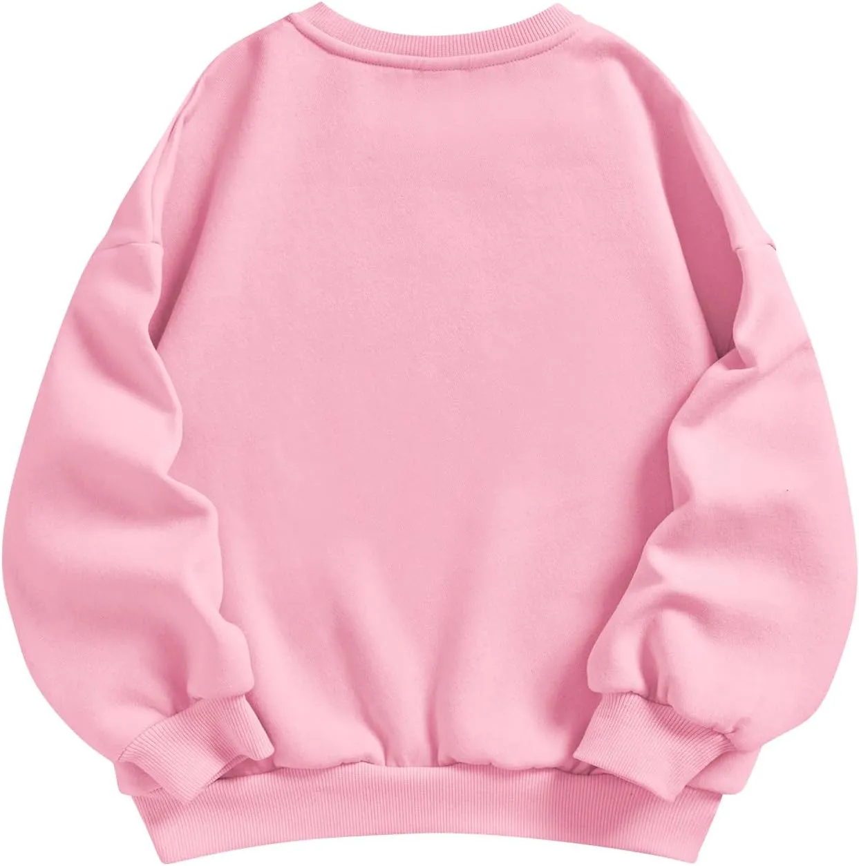 SOLY HUX Girl's Graphic Letter Print Sweatshirt Crewneck Long Sleeve Cute Drop Shoulder Pullover Tops