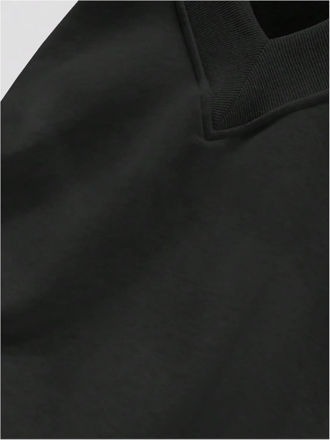 SOLY HUX Women's Plus Size Sweatshirt V Neck Drop Shoulder Long Sleeve Casual Pullover Tops