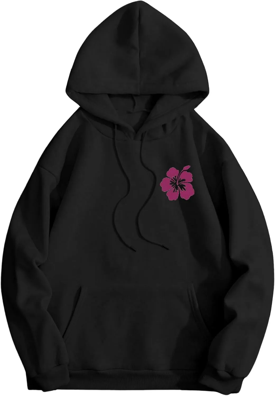 SOLY HUX Womens Sweatshirt Graphic Hoodies Letter Print Casual Long Sleeve Drawstring Pullover Tops with Pocket