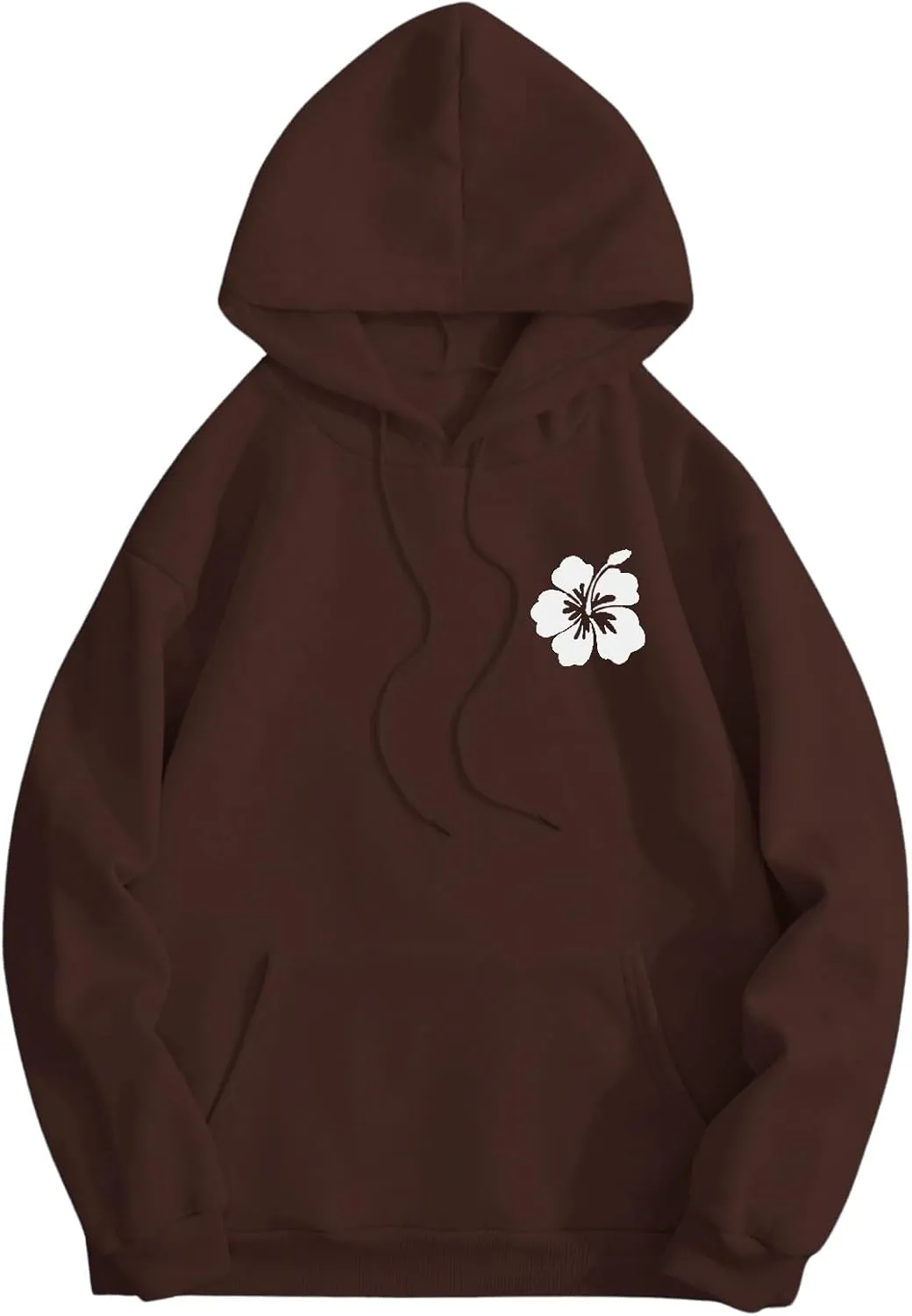 SOLY HUX Womens Sweatshirt Graphic Hoodies Letter Print Casual Long Sleeve Drawstring Pullover Tops with Pocket