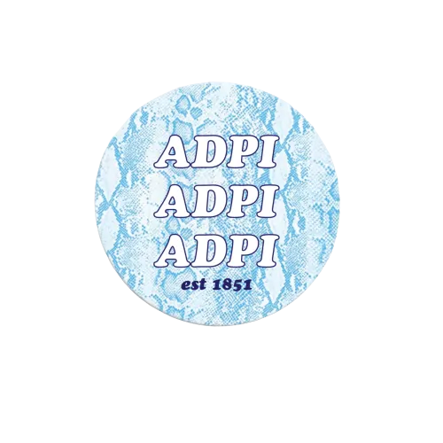 Sorority Snakeskin Button