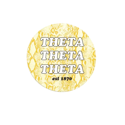 Sorority Snakeskin Button