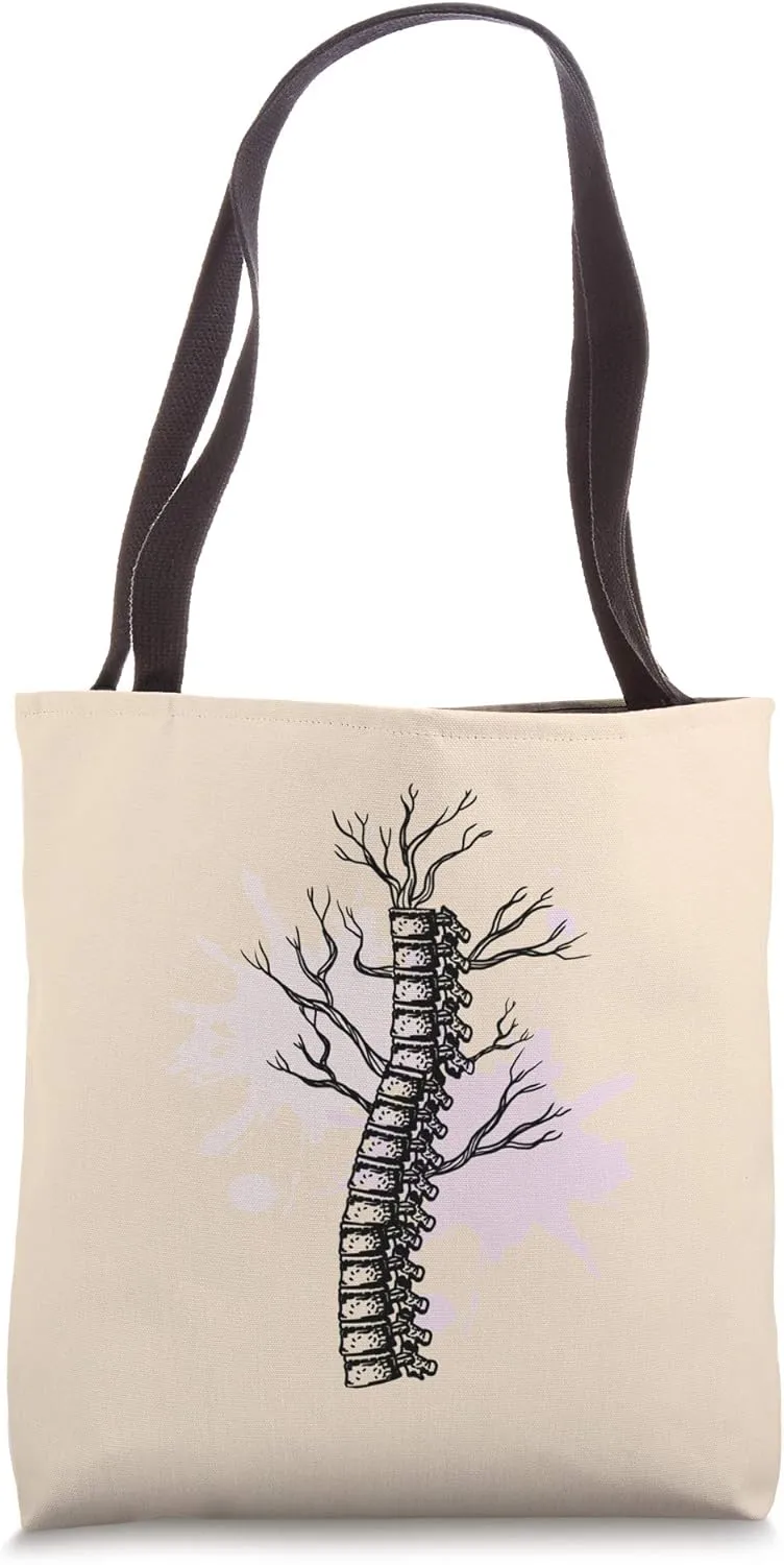 Spinal Column Nerves Cool Doctor Therapist Chiropractor Gift Tote Bag
