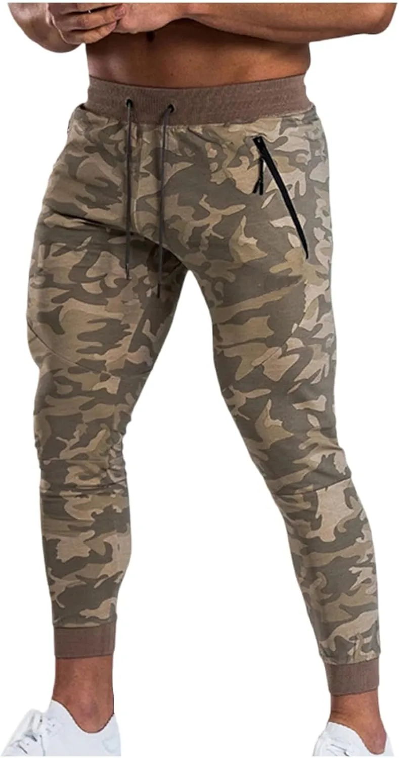 Sports Men's Tights Pants Stretchy Yoga Pants Slim Fit Sport Pant Drawstring Workout Trousers Soft Running Pants