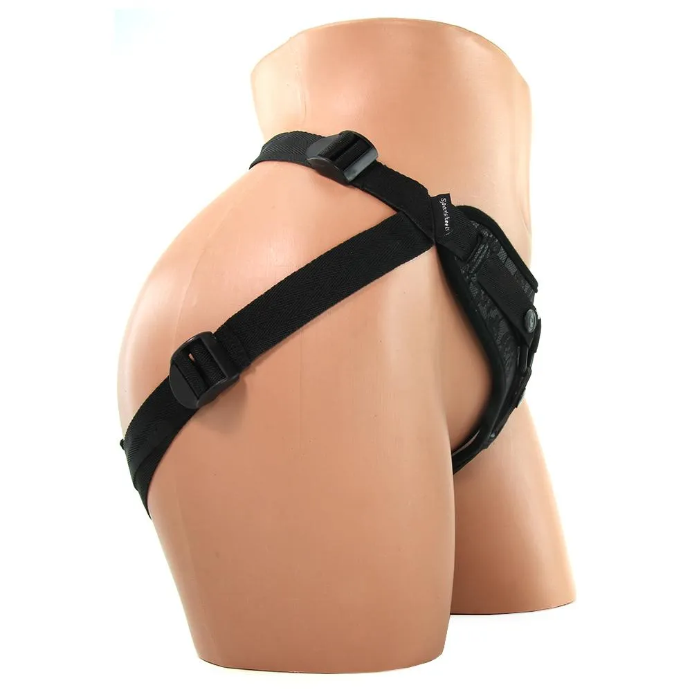 Sportsheets Sincerely Black Lace Strap-On Harness