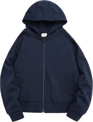 Stelle Zip Up Hoodies for Women Fleece Crop Jackets Long Sleeve Hooded Sweatshirts with Pockets Casual Coat