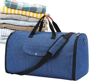 Storage Bags, Garment Duffle Bags, Carry On Garment Bag, 2 In 1 Travel Duffel Bag, Waterproof Travel Suit Bag, Convertible Garment Bag With Shoulder Strap, Travel Garment Bag For Men Women