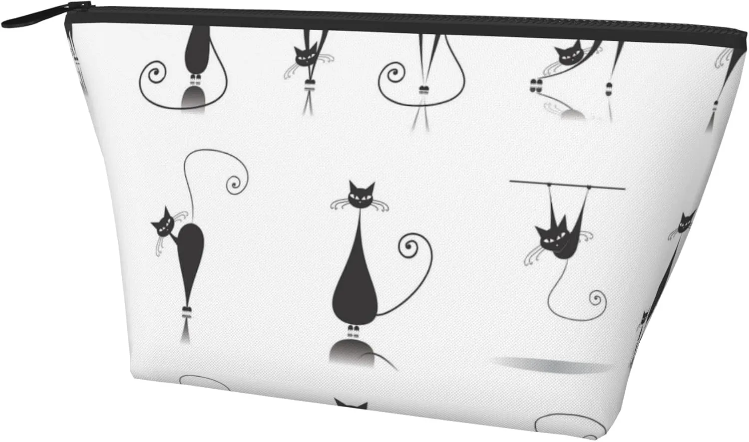 SWEET TANG Makeup Bag Black Cats Cosmetic Bags for Women Toiletry Travel Organizer Portable Make Up Bags for Christmas Birthday Gifts